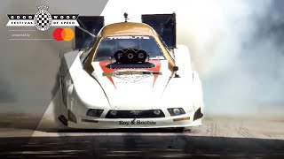 8000hp drag car rocks Goodwood [upl. by Sirovaj]