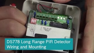 Bosch DS778 Long Range PIR Detector Wiring and Mounting [upl. by Tate]