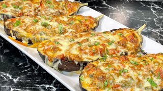 AUBERGINES FARCIES GRATINÉES 🍆 Recette végétarienne 🌱 Deli Cuisine [upl. by Ebbarta798]