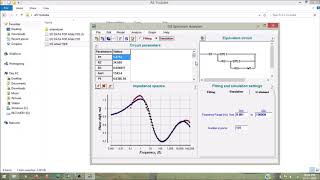 EIS CIRCUIT FITTING USING EIS SPECTRUM ANALYSER [upl. by Odnumyar]