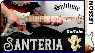 How to play SANTERIA 🤠  Sublime  GUITAR Lesson 🎸  GuiTabs 183 [upl. by Otsenre]