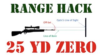 How to Zero Your Scope at 25 Yds [upl. by Aidaas]