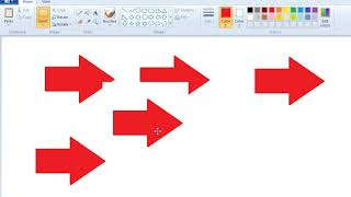 How to Copy Paste Various Shapes in MS Paint [upl. by Leinnad598]