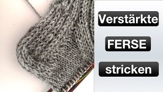 Verstärkte Ferse stricken [upl. by Bourke]