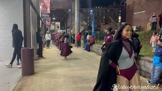 NCCU Marching Band 2024  Senior Night March In  NCCU Vs HU [upl. by Aerdnu58]