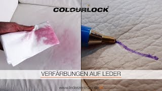 VERFÄRBUNGEN AUF LEDER  COLOURLOCK [upl. by Stacie]