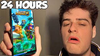 I Spent 24 Hours Playing Clash Royale FINAL TIME [upl. by Farrison]