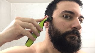 Beard Trimming  Philips Norelco OneBlade Trimmer and Shaver  Model QP2520 [upl. by Cherice]