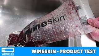 Wineskin Wine Bottle protection product test and bottle breaking [upl. by Okire596]