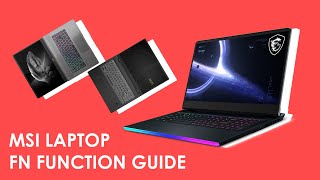 MSI Laptop Keyboard FN Function Guide [upl. by Genevieve]