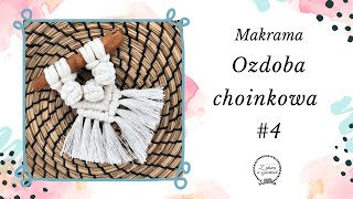 NATURALNE OZDOBY CHOINKOWE ZE SZNURKA 4  DIY Makrama [upl. by Anailuy651]