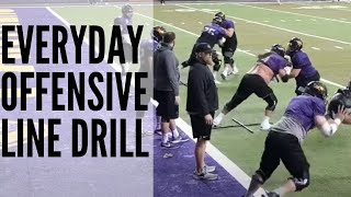 Offensive Line  Everyday Footwork Drills [upl. by O'Malley]