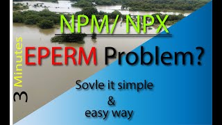 how to fix Error EPERM  problem and solved the problem  Simple and Easy way [upl. by Ney]