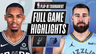 SPURS at GRIZZLIES  FULL GAME HIGHLIGHTS  May 19 2021 [upl. by Hcurab]