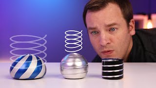 Crazy Optical Illusion Gadgets  Spinning Kinetic Desk Toy Review [upl. by Belshin]