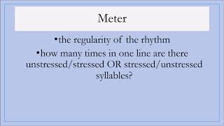 How to Identify Rhythm and Meter in Poetry [upl. by Nosretep]