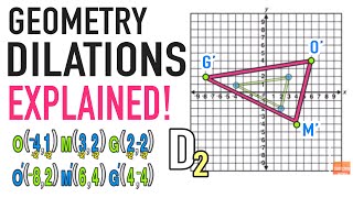 Dilations Geometry Transformations Explained [upl. by Wareing456]