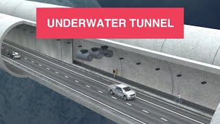 How they build a tunnel underwater ENGLANDFRANCE [upl. by Hnah]