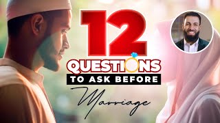 12 questions to ask before marriage 💍 [upl. by Ahsenaj]