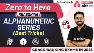 Alphanumeric Series Reasoning Tricks  Adda247 Banking Classes  Lec 13 [upl. by Nahaj]