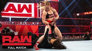 FULL MATCH  Ronda Rousey amp Sasha Banks vs Nia Jax amp Tamina Raw Jan 14 2019 [upl. by Ittocs263]