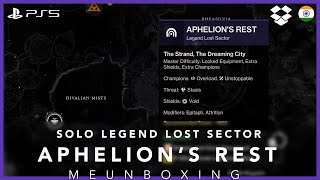 Solo Legend Lost Sector Aphelions Rest Destiny 2 [upl. by Khalid]