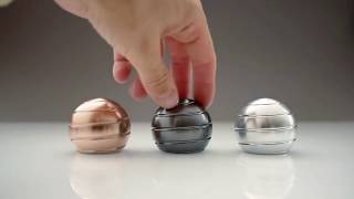 Desk Spinner Kinetic Toy Sphere Creates MindBending Optical Illusion [upl. by Bannister]