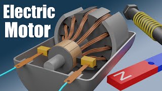 How does an Electric Motor work DC Motor [upl. by Airtemad]