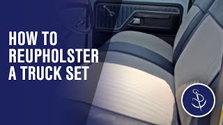 How to Reupholster a Truck Seat [upl. by Anilah140]