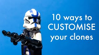 10 ways to CUSTOMISE your clones Custom Lego Star Wars clones tutorial [upl. by Balthazar]