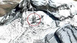 कैलाश पर्वत  Lord Shivas Kailash Parvat 3D view from Satellite in Google Earth Height 6638 m [upl. by Atener]