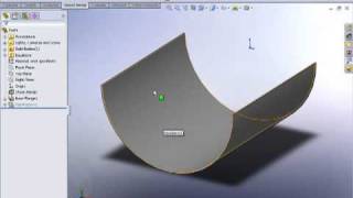 SolidWorks Rolled Sheetmetal [upl. by Nylekoorb252]