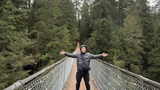 CAPILANO SUSPENSION BRIDGE PARK ／カナダバンクーバー🇨🇦キャピラノ吊り橋 [upl. by Narcissus]