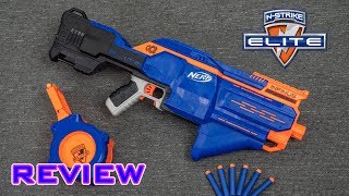 REVIEW Nerf Elite Infinus  Automated Magazine Loading [upl. by Bibeau]