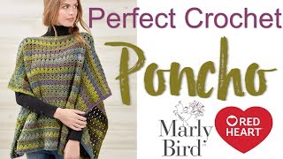 How to Crochet Perfect Easy Poncho [upl. by Ettinger]