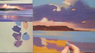 Acrylic landscape painting techniques Lessons for beginners Part 3 [upl. by Anaerda272]