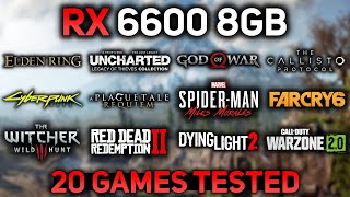 RX 6600 in 2023  20 GAMES at 1080p [upl. by Zetnas941]