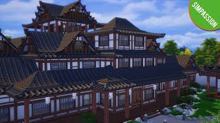 Asian Palace│CC│The Sims 4│Speed Build│SIMPASSION [upl. by Dnalyr]