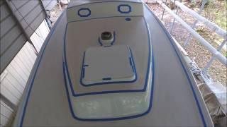 Applying KiwiGrip Nonskid Deck Paint  Triton Osprey Refit Part 10 [upl. by Elohc]