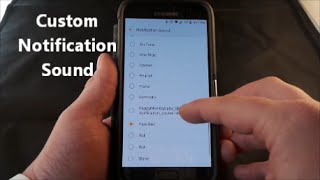 Custom Notification Sound  Samsung Galaxy  How To [upl. by Knick]