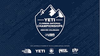 2022 YETI Climbing National Championships  Boulder Finals [upl. by Ahsirpac]