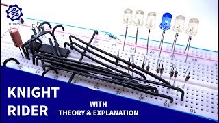 LED chaser circuit 2 Knight Rider Style  4017 IC  555 timer Projects [upl. by Mcgrath731]