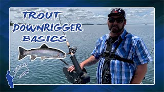 TROUT TROLLING AND DOWNRIGGER BASICS  FOLSOM LAKE [upl. by Westbrook290]