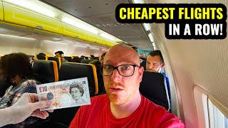 I TOOK THE CHEAPEST FLIGHTS IN A ROW AND ENDED UP IN Low Fare Challenge [upl. by Castro]