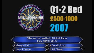 Who Wants To Be A Millionaire Q12 £1000 FULL Background ORIGINAL [upl. by Sim]