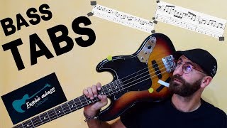 REM  Losing My Religion BASS COVER  PLAY ALONG TAB  SCORE [upl. by Zinnes31]