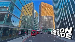 LONDON Bus Ride 🇬🇧  Route 211  Hammersmith to Waterloo passing Chelsea 🌷 Victoria amp London Eye 🎡 [upl. by Mariska807]