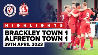 HIGHLIGHTS Brackley Town 1  1 Alfreton Town [upl. by Dnamra]