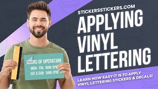 How To Apply Vinyl Lettering Stickers [upl. by Mairam]