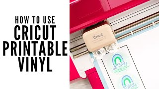 How to Use Cricut Printable Vinyl [upl. by Landrum]